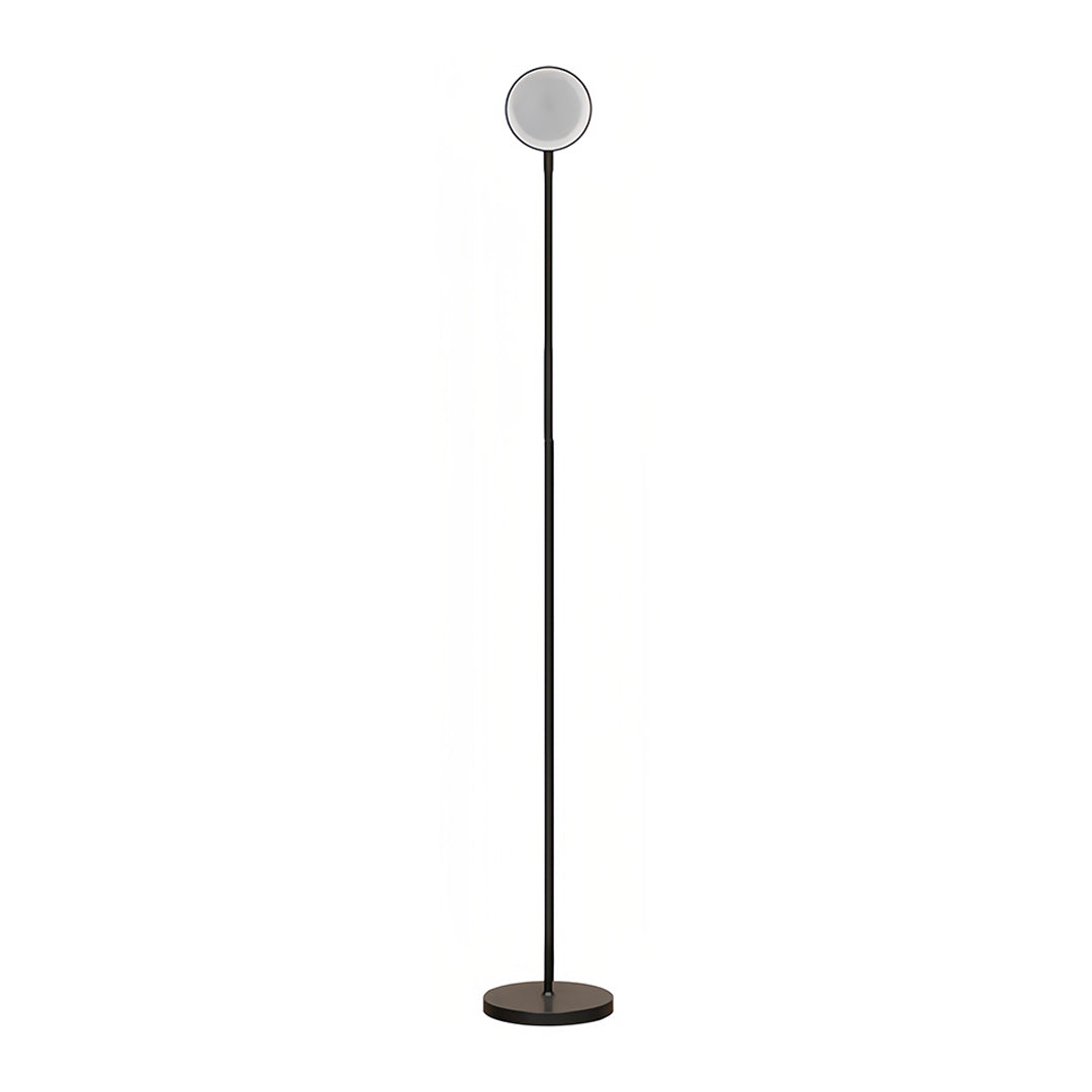 Nordic Adjustable Tall Floor Lamp in Black Metal for Bedroom Reading