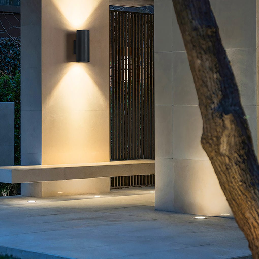 Contemporary Waterproof LED Wall Light Fixture for Outdoor Spaces