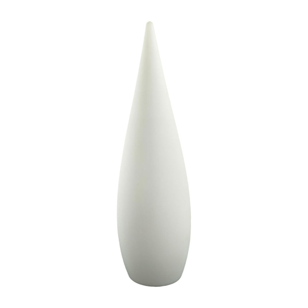 Contemporary Black Teardrop LED Outdoor Floor Lamp for Garden Pathway