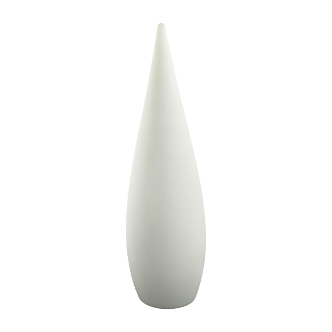 Contemporary Black Teardrop LED Outdoor Floor Lamp for Garden Pathway