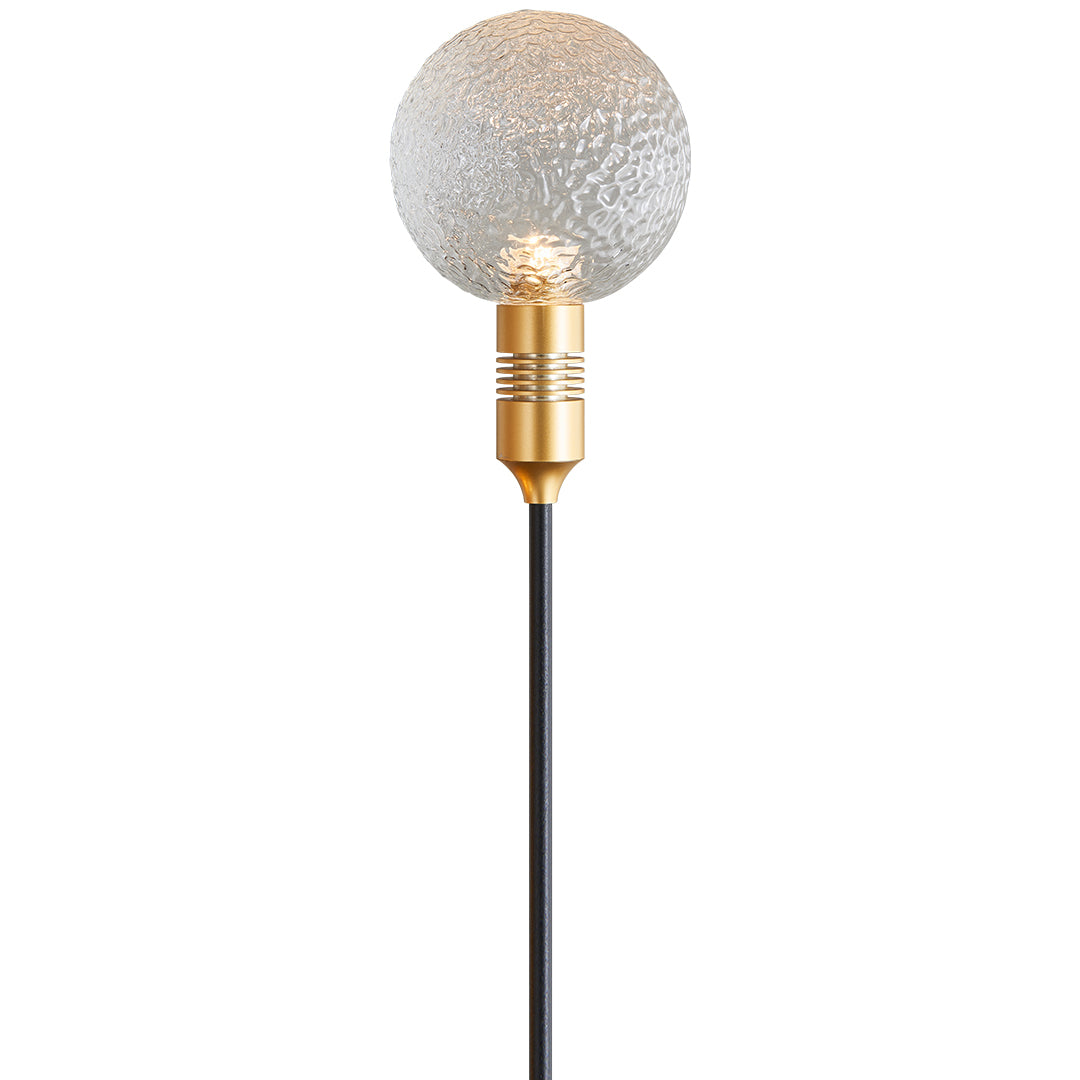 Outdoor Round Reed Decorative Landscape Light in Warm Bronze Finish
