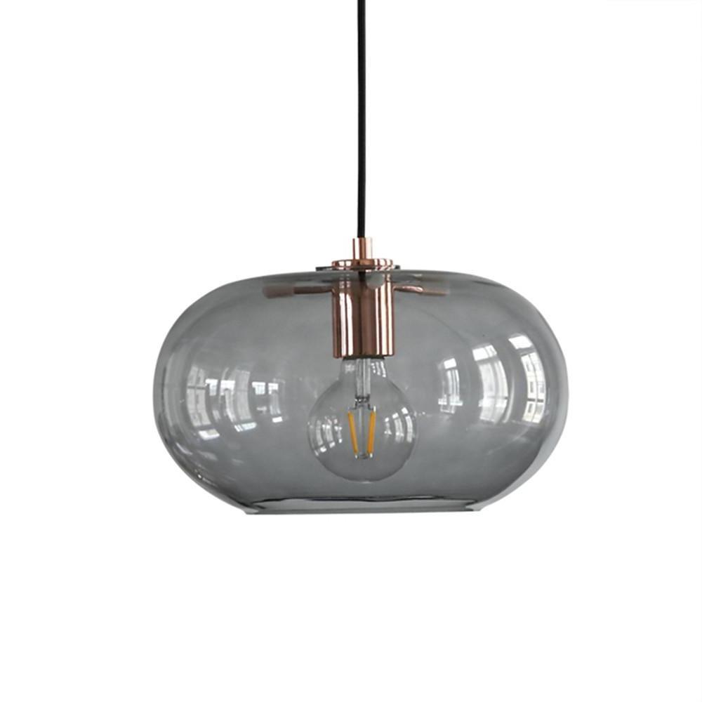 Nordic Style Electroplated Glass LED Pendant Light for Modern Spaces