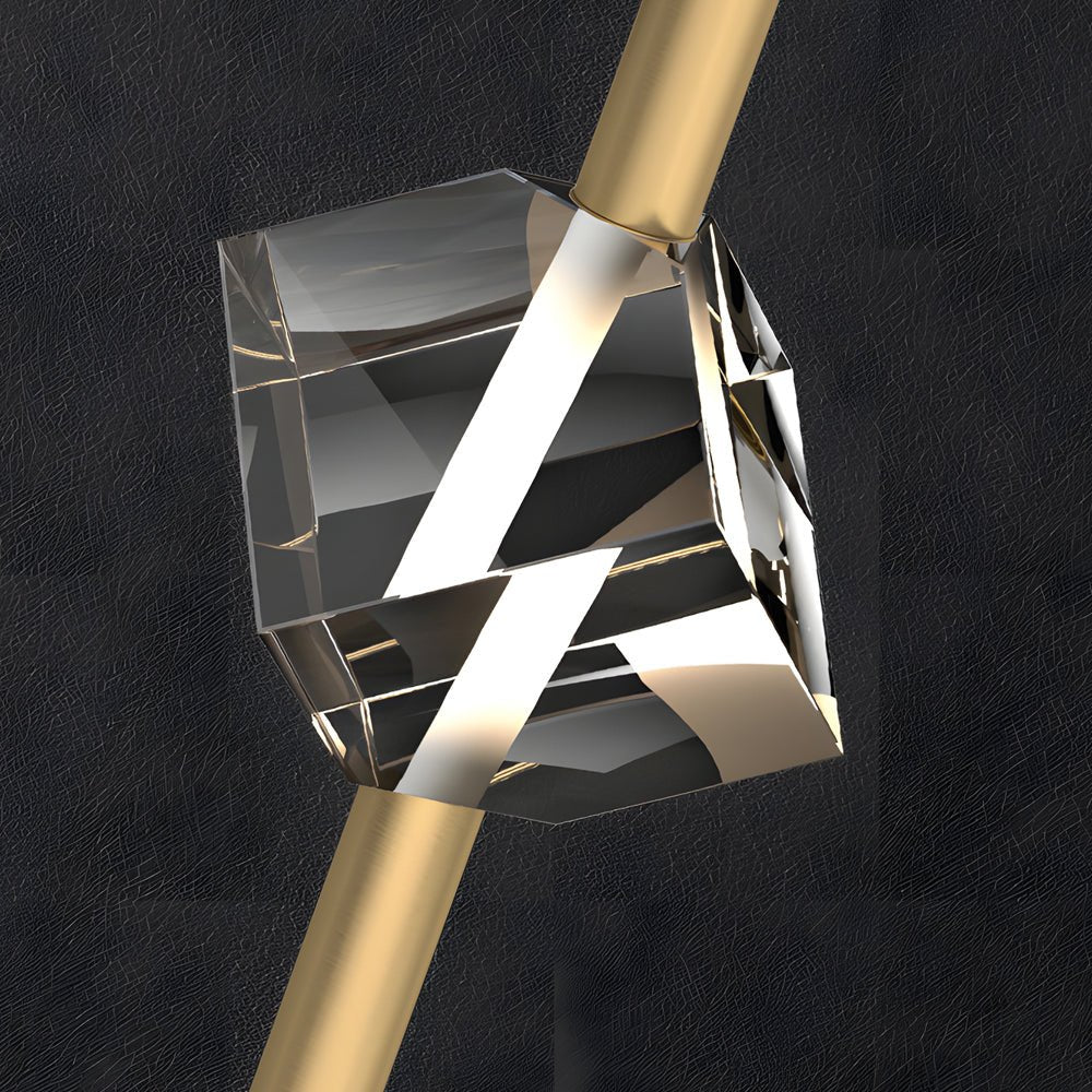 Contemporary Copper 1-Light Crystal Pendant Light with Dimmable LED for Dining Room