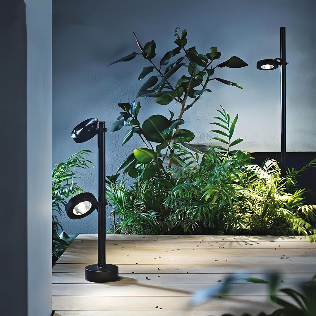 Modern Black Pathway Landscape Lighting for Outdoor Garden Walkways
