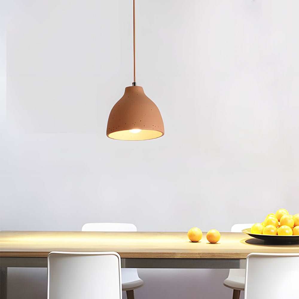 Contemporary Clear Resin Bowl Pendant Light Fixture for Dining Room