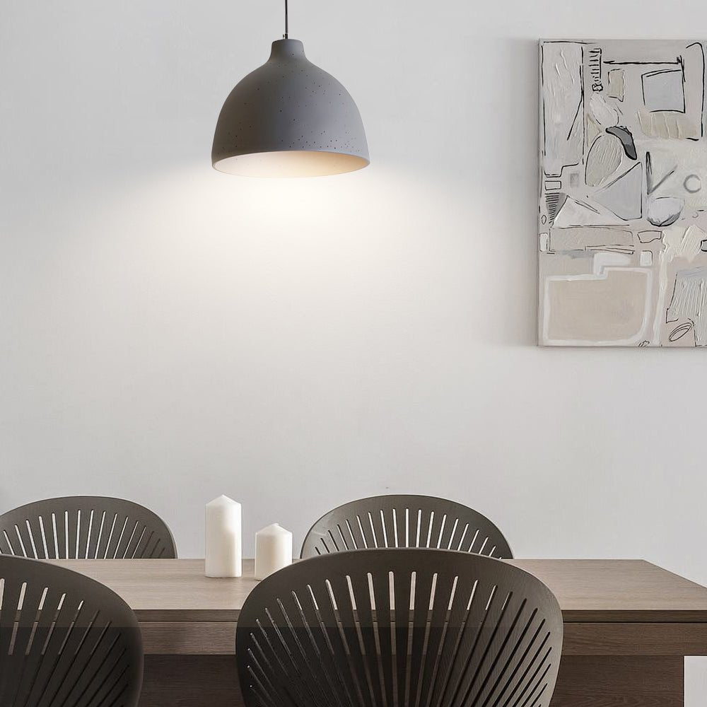 Contemporary Clear Resin Bowl Pendant Light Fixture for Dining Room