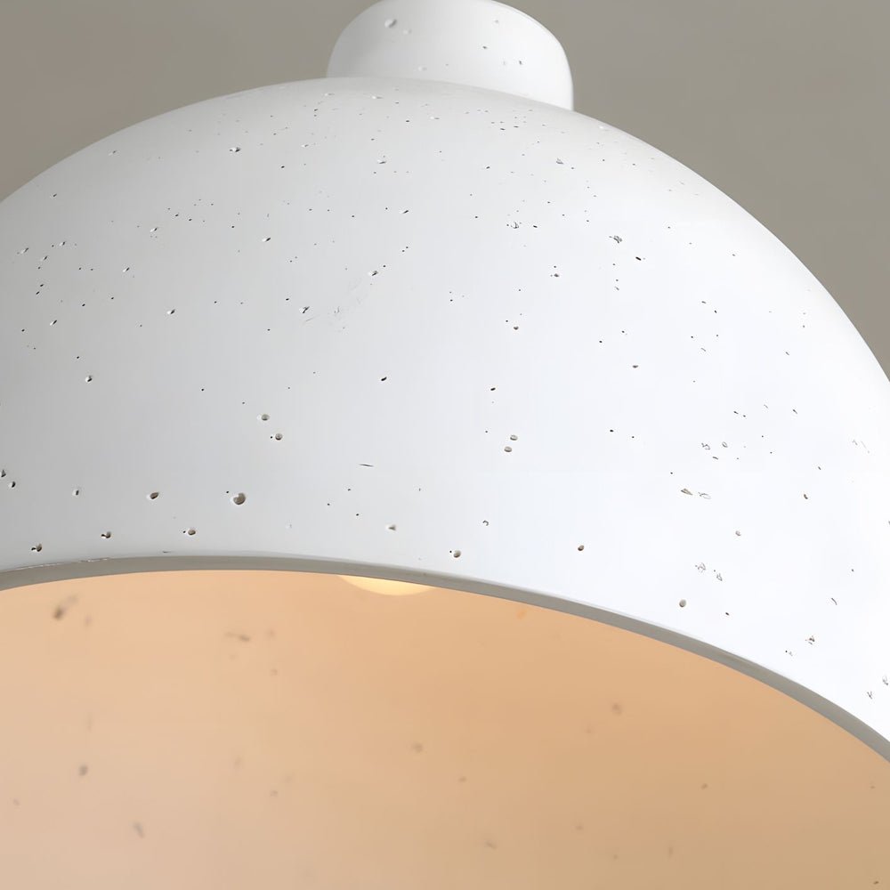 Contemporary Clear Resin Adjustable Bowl Pendant Light for Dining Room
