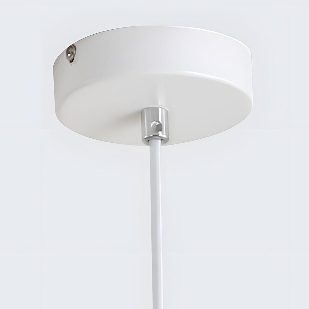 Contemporary Clear Resin Adjustable Bowl Pendant Light for Dining Room