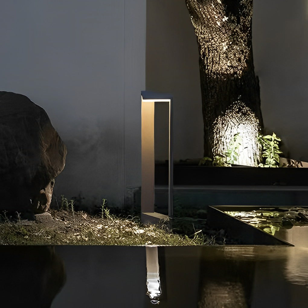 Sleek Black Aluminum 12W LED Pathway Light for Outdoor Landscape Use
