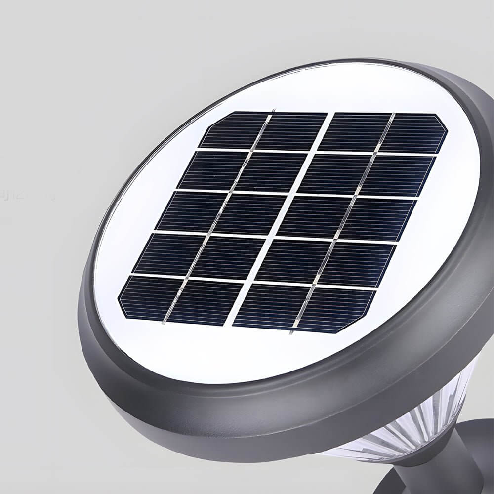 Modern Black LED Solar Pathway Lights 27.6-Inch for Outdoor Garden
