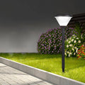 Modern Black LED Solar Pathway Lights 27.6-Inch for Outdoor Garden