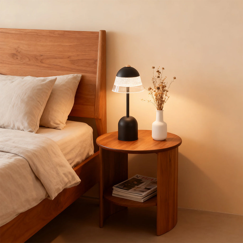 Modern USB LED Table Lamp with Eye-Protecting Design for Reading, White