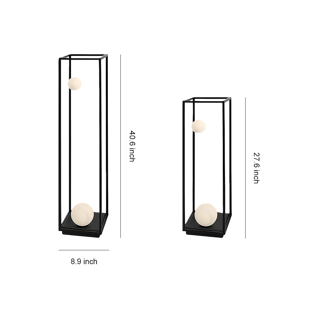 Modern Black Metal LED Courtyard Bollard Light for Outdoor Spaces