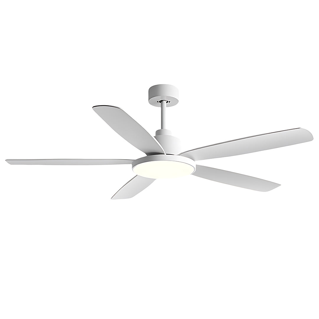Nordic 5-Light Ceiling Fan with Modern Chandelier Design for Living Room
