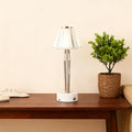 Elegant Iron and Acrylic Table Lamp with USB Touch Control for Bedrooms
