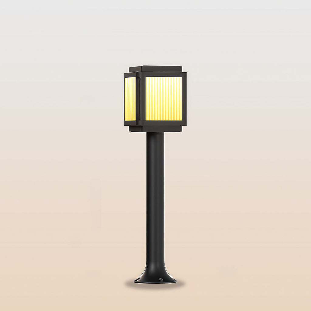 Modern Black Solar Pathway Lights - Stylish Garden Stake Fixtures