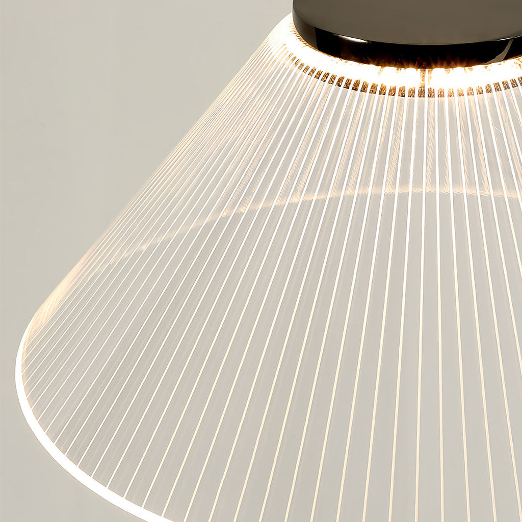 Elegant Chrome LED Floor Lamp with Acrylic Shade for Modern Living Rooms