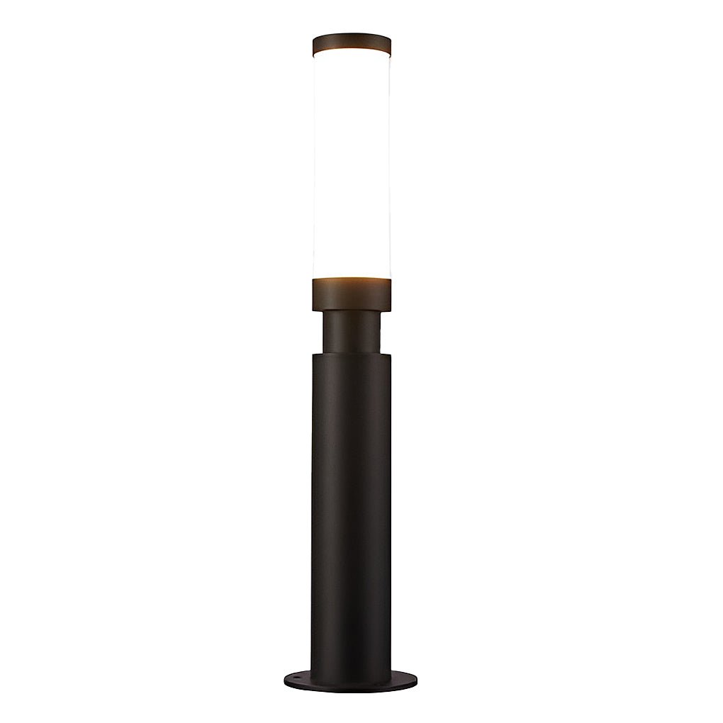 Heavy-Duty Black Waterproof LED Bollard Lights for Outdoor Garden Use