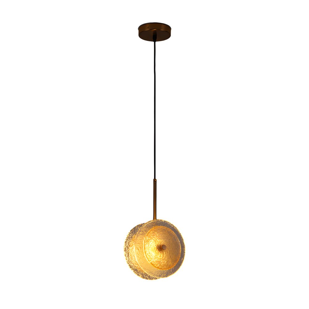 Contemporary Clear Crystal Glass LED Pendant Light for Dining Room