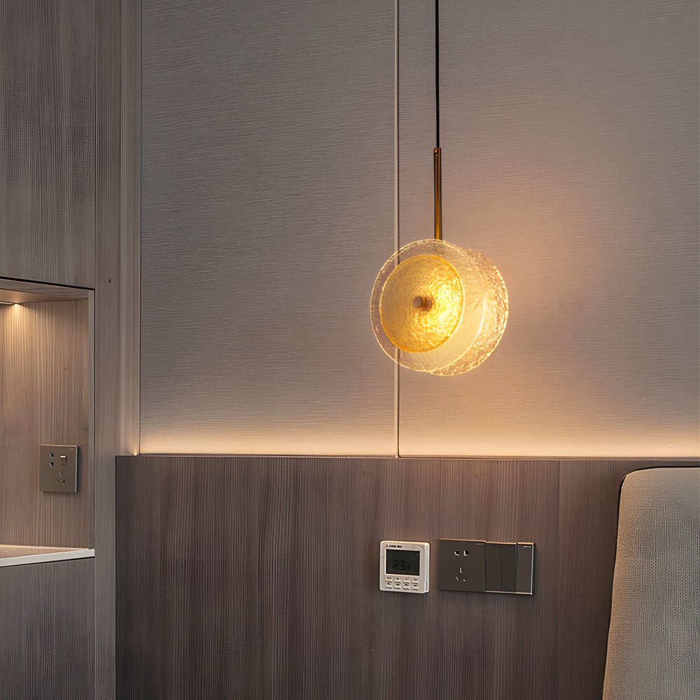 Contemporary Clear Crystal Glass LED Pendant Light for Dining Room