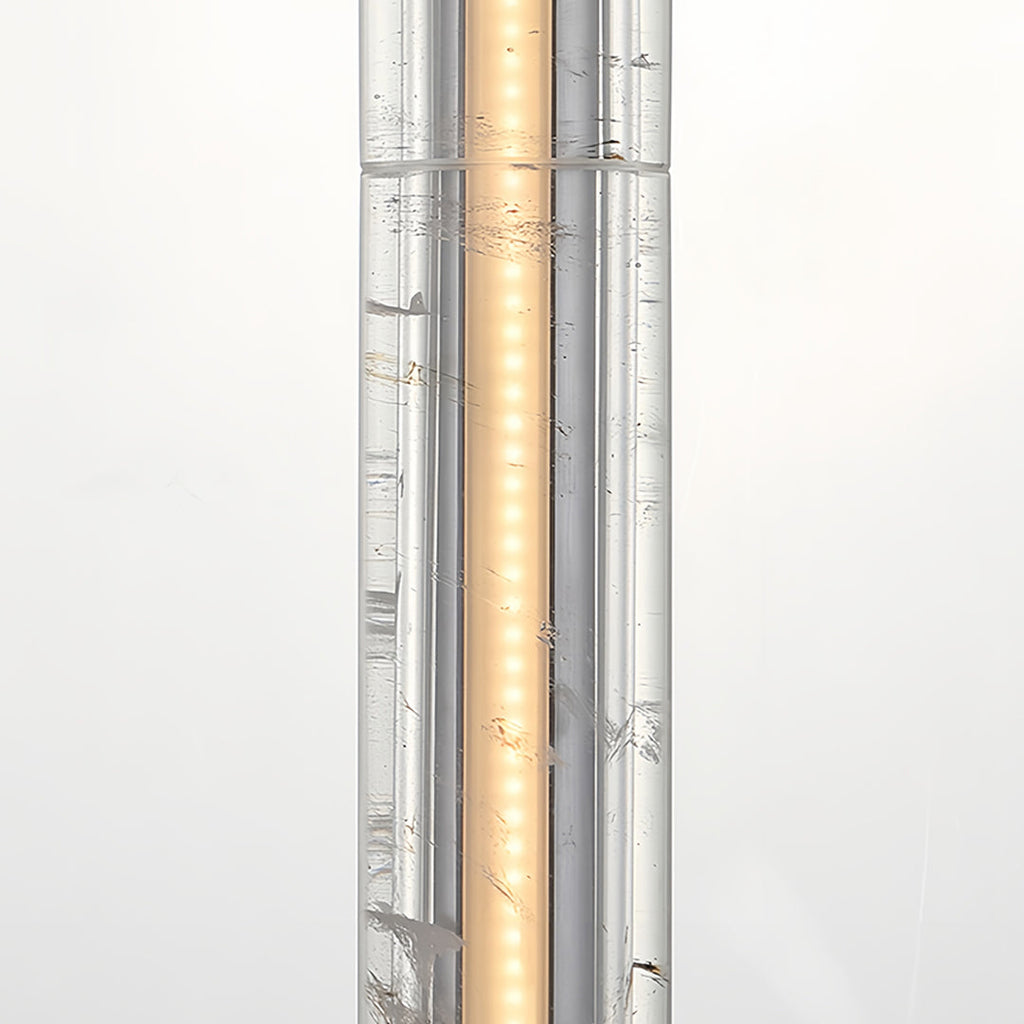 Sleek Minimalist Linear Crystal Pendant Light for Modern Living Spaces
