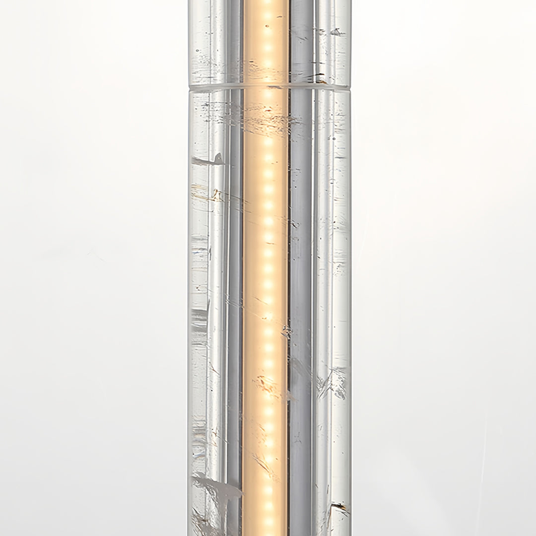 Sleek Minimalist Linear Crystal Pendant Light for Modern Living Spaces
