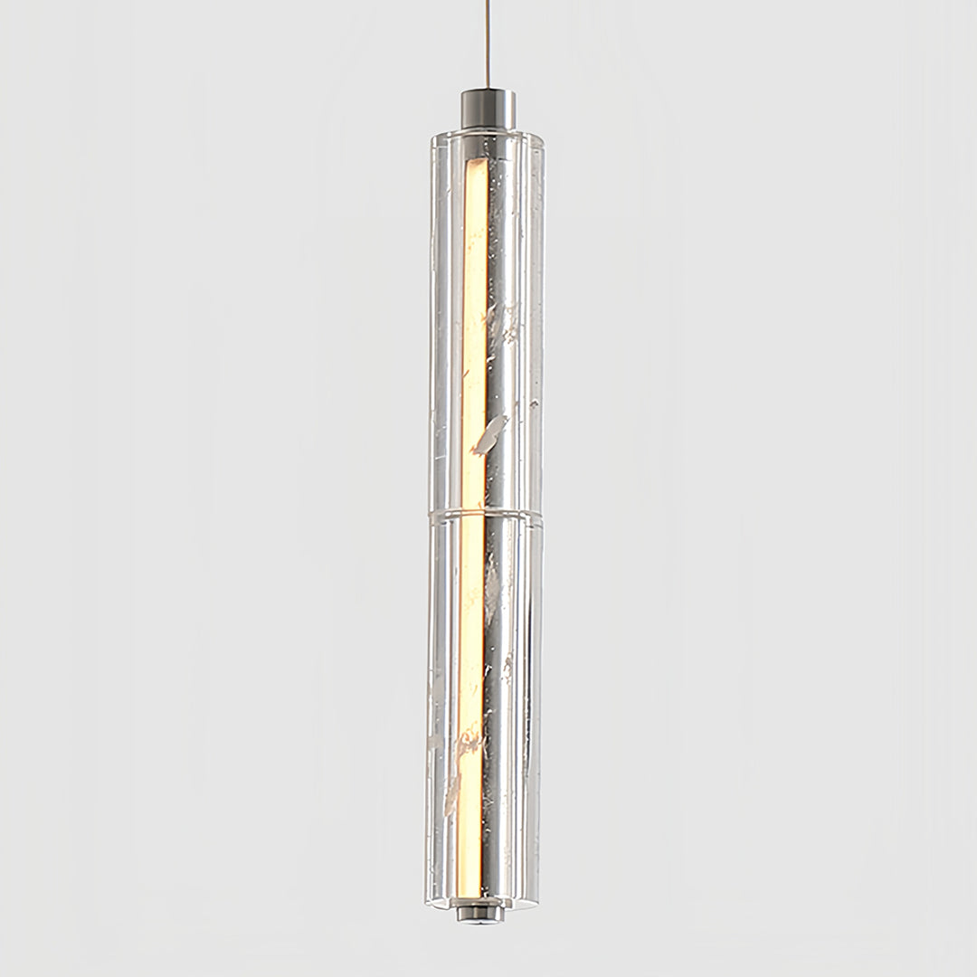 Sleek Minimalist Linear Crystal Pendant Light for Modern Living Spaces