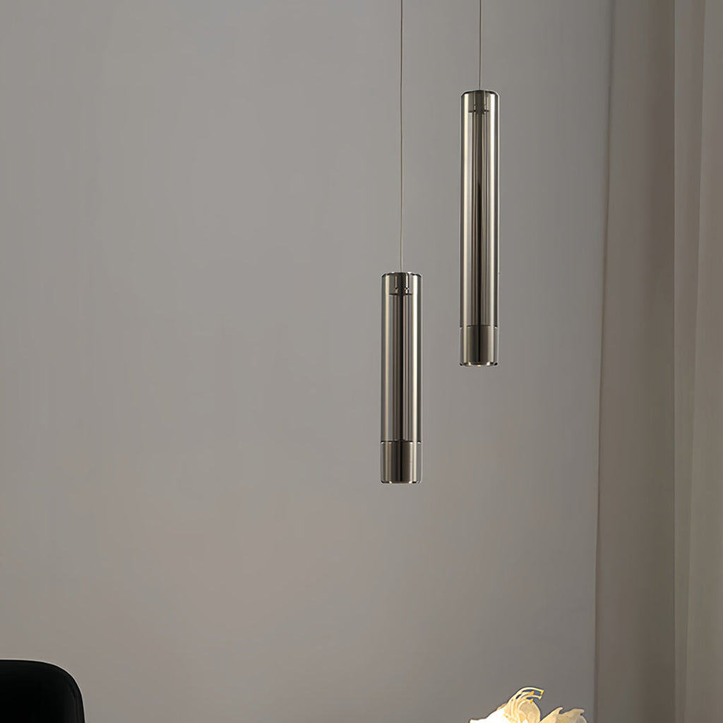 Modern Crystal Pendant Light Fixture in Clear Glass for Dining Room