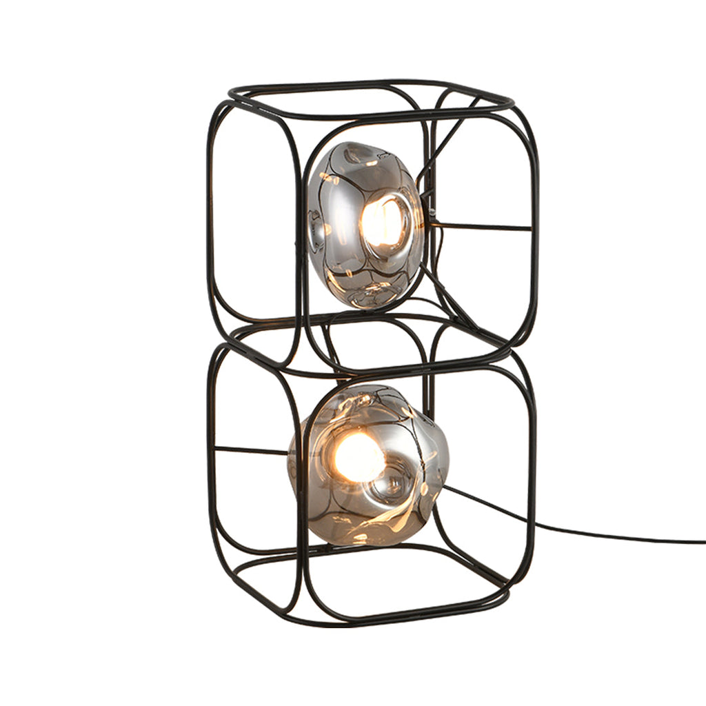 Stylish White LED Eye-Care Cube Table Lamp for Modern Home Decor