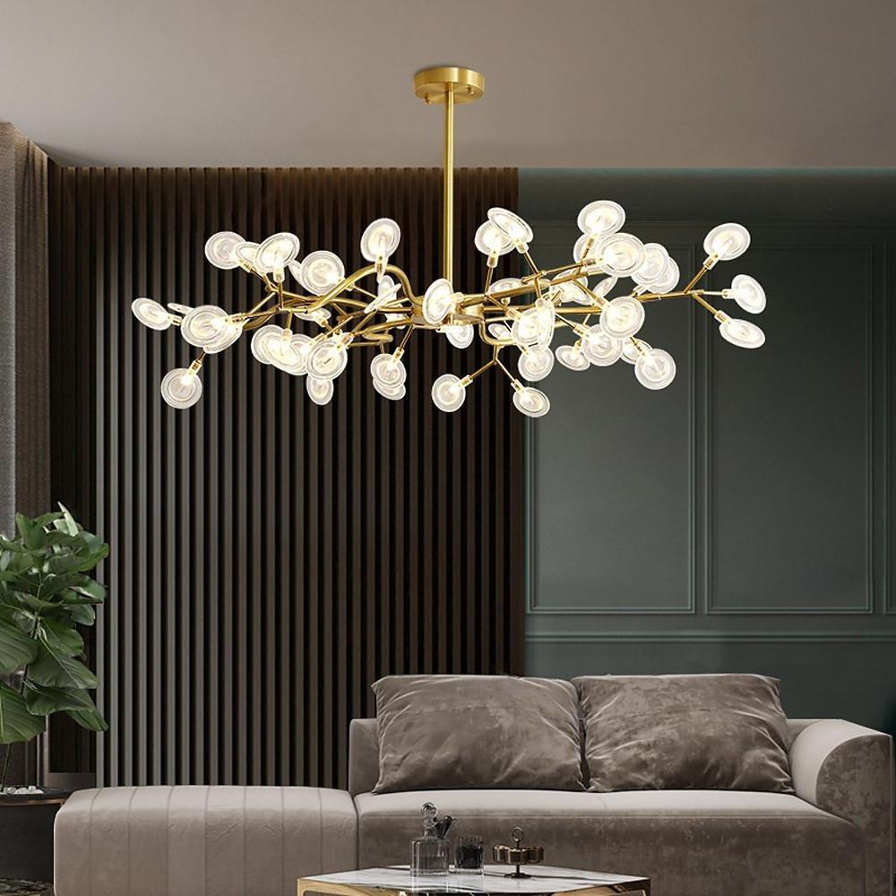 Modern White LED Firefly Pendant Light Fixture for Dining Room Decor