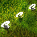 Contemporary Waterproof Round Solar Deck Lights Set for Outdoor Spaces