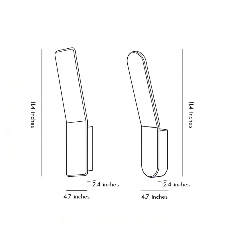 Sleek White Minimalist LED Aluminum Backlit Wall Light for Living Room