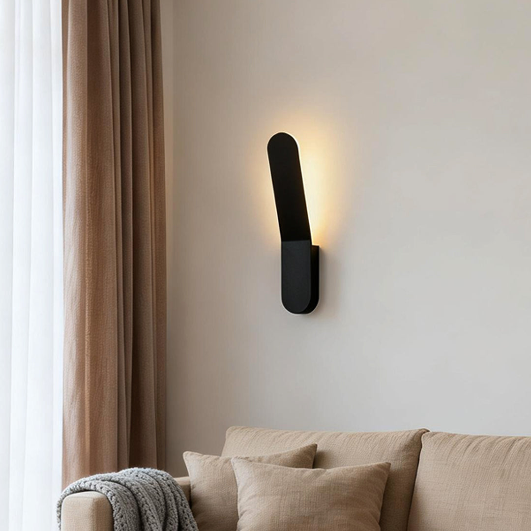 Sleek White Minimalist LED Aluminum Backlit Wall Light for Living Room