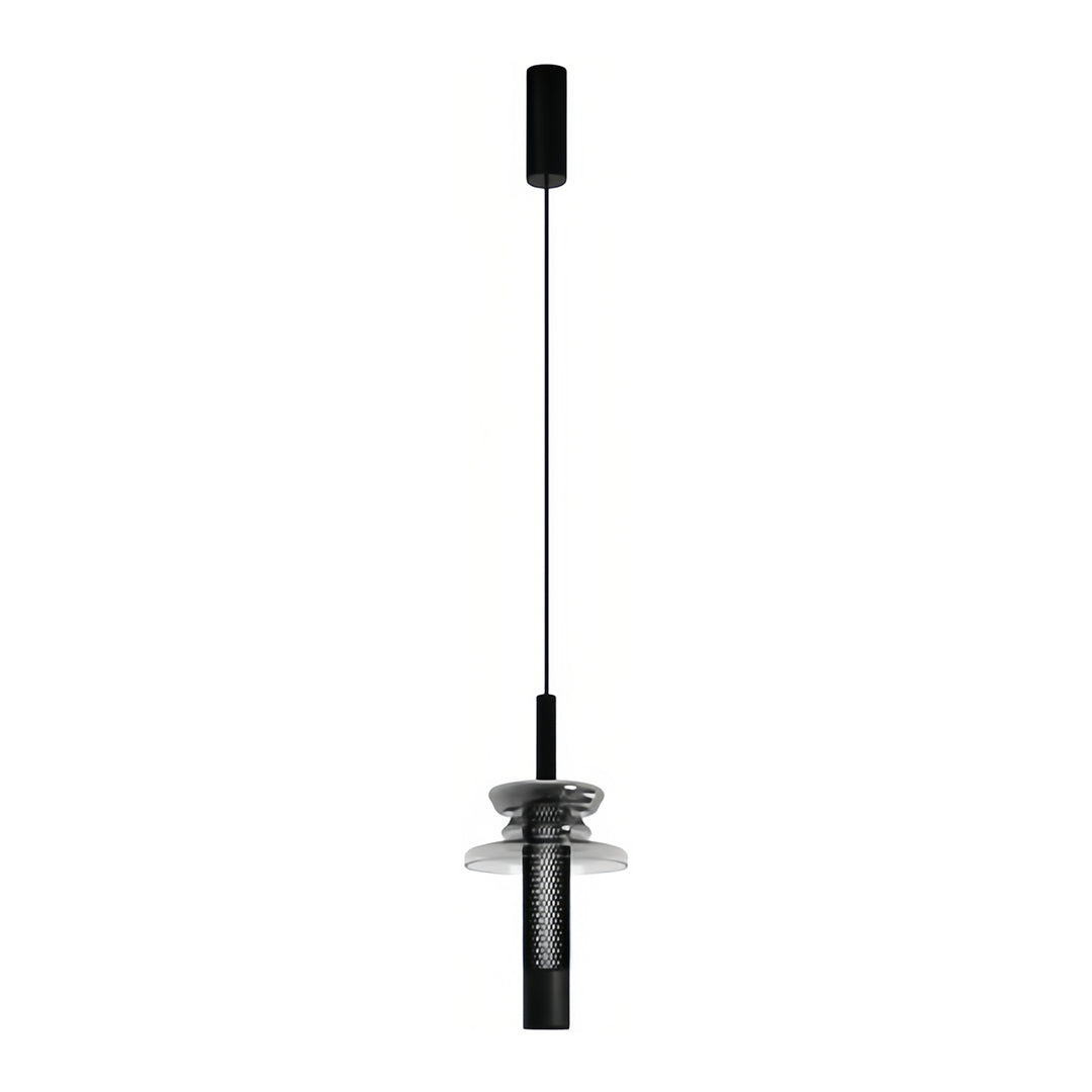 Minimalist Clear Glass Geometric Pendant Light Fixture for Modern Spaces