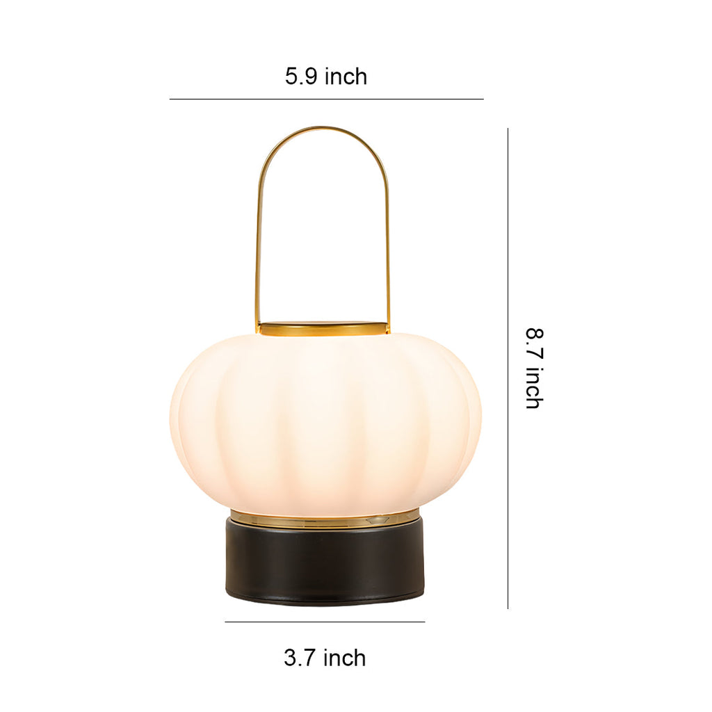 Nordic Style LED Lantern Table Lamp in Warm White for Cozy Living Rooms