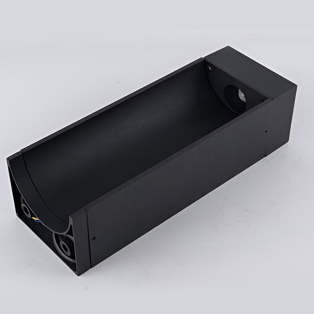 Modern Black LED Lawn Bollard Light for Outdoor Garden Illumination