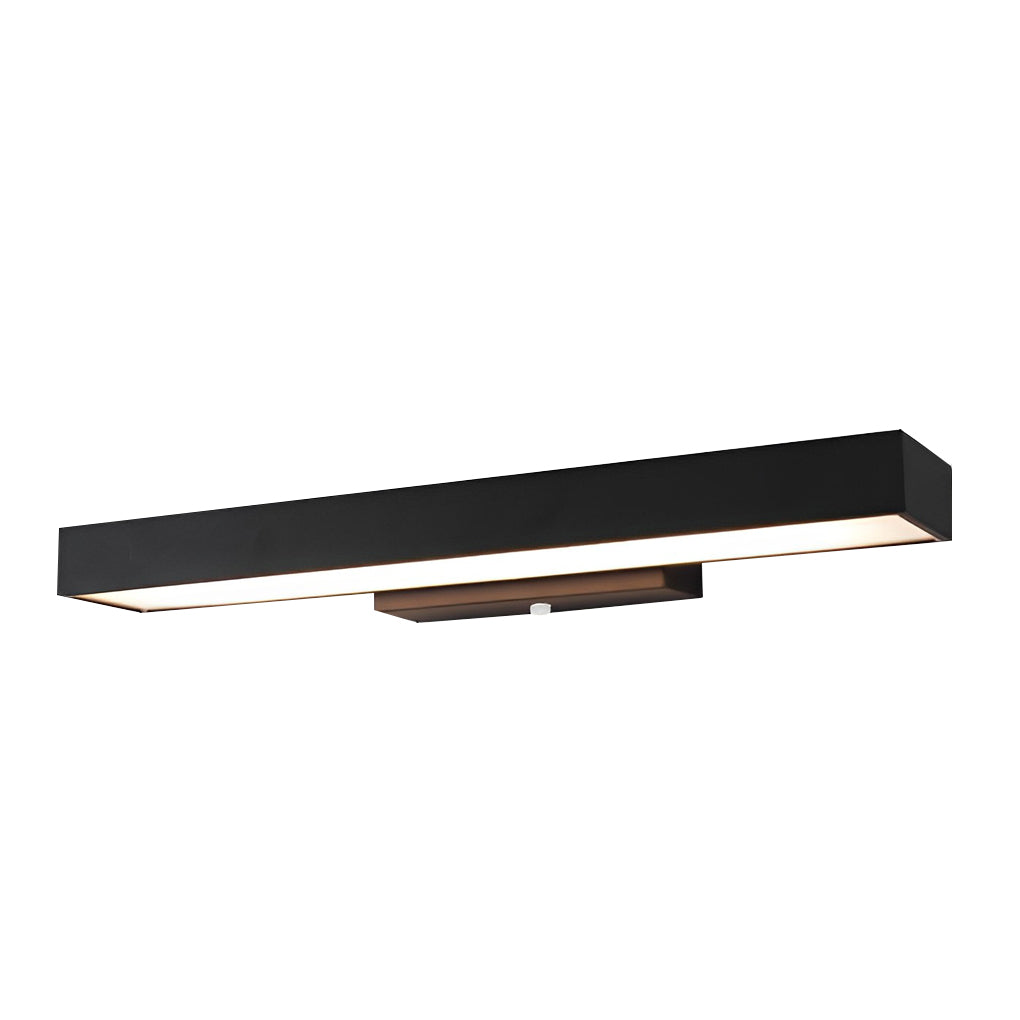 Black Rectangular LED Linear Wall Light for Outdoor Contemporary Spaces