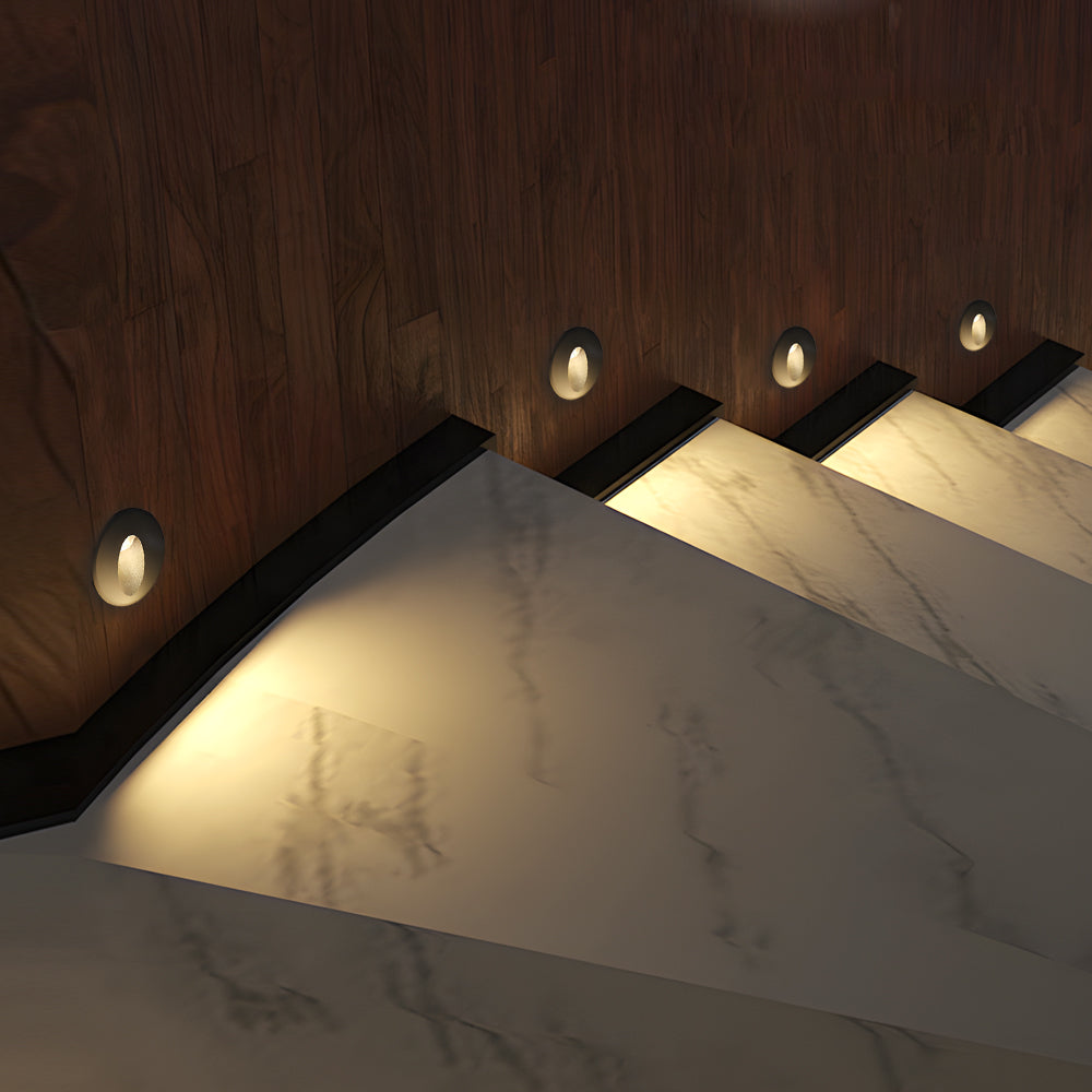 Waterproof Modern LED Recessed Oval Step Light for Outdoor or Indoor Use