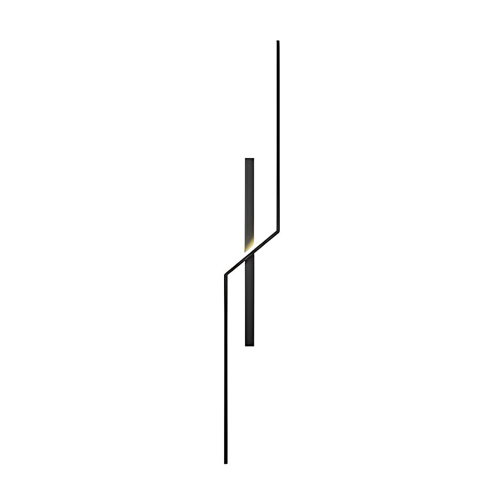 Sleek Modern Black Linear LED Wall Sconce for Living Room Bedroom Decor