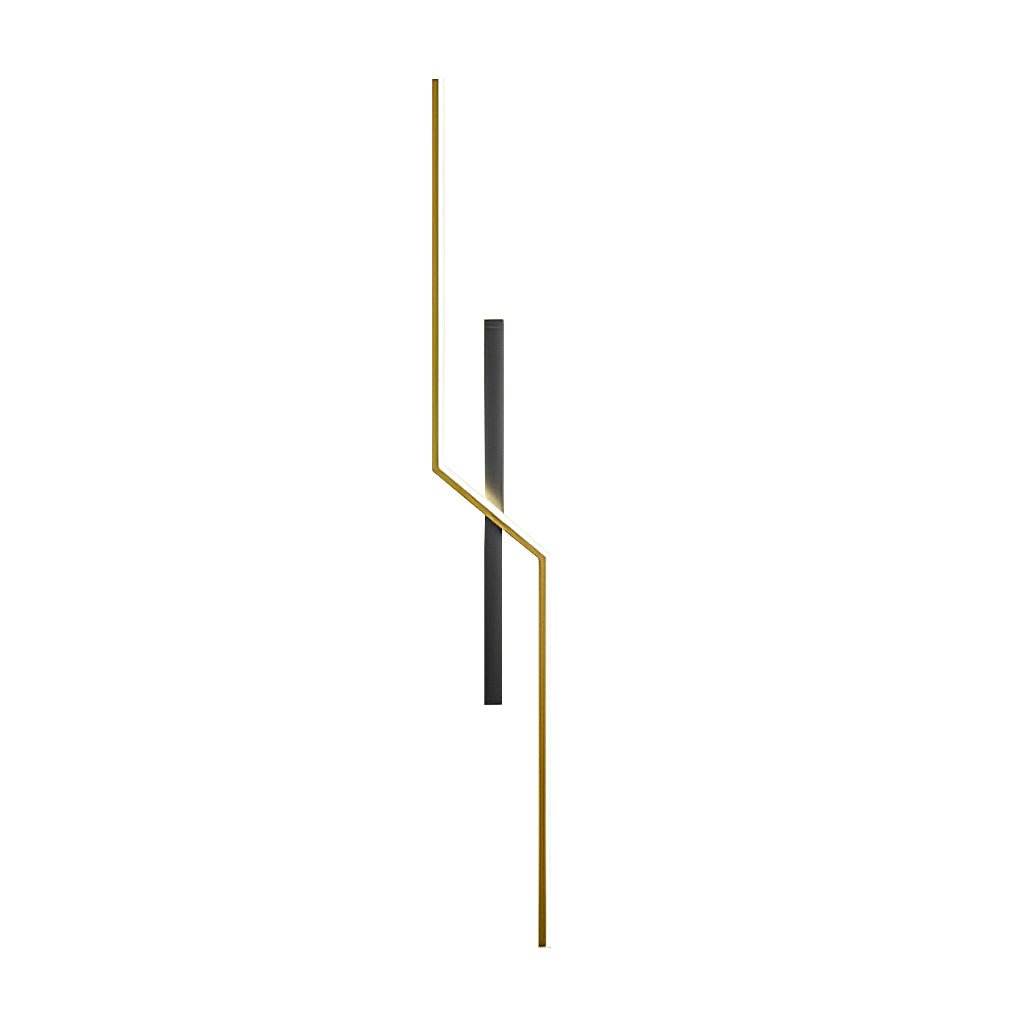 Sleek Modern Black Linear LED Wall Sconce for Living Room Bedroom Decor