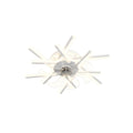 Industrial Iron Ceiling Fan with Light for Living Room and Office