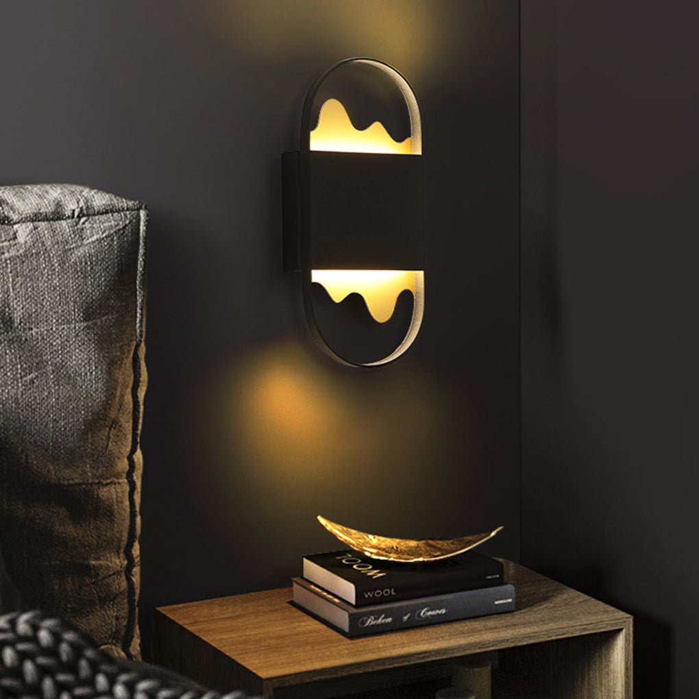 Sleek White Modern Minimalist LED Wall Sconce for Hallway Aisle Lighting