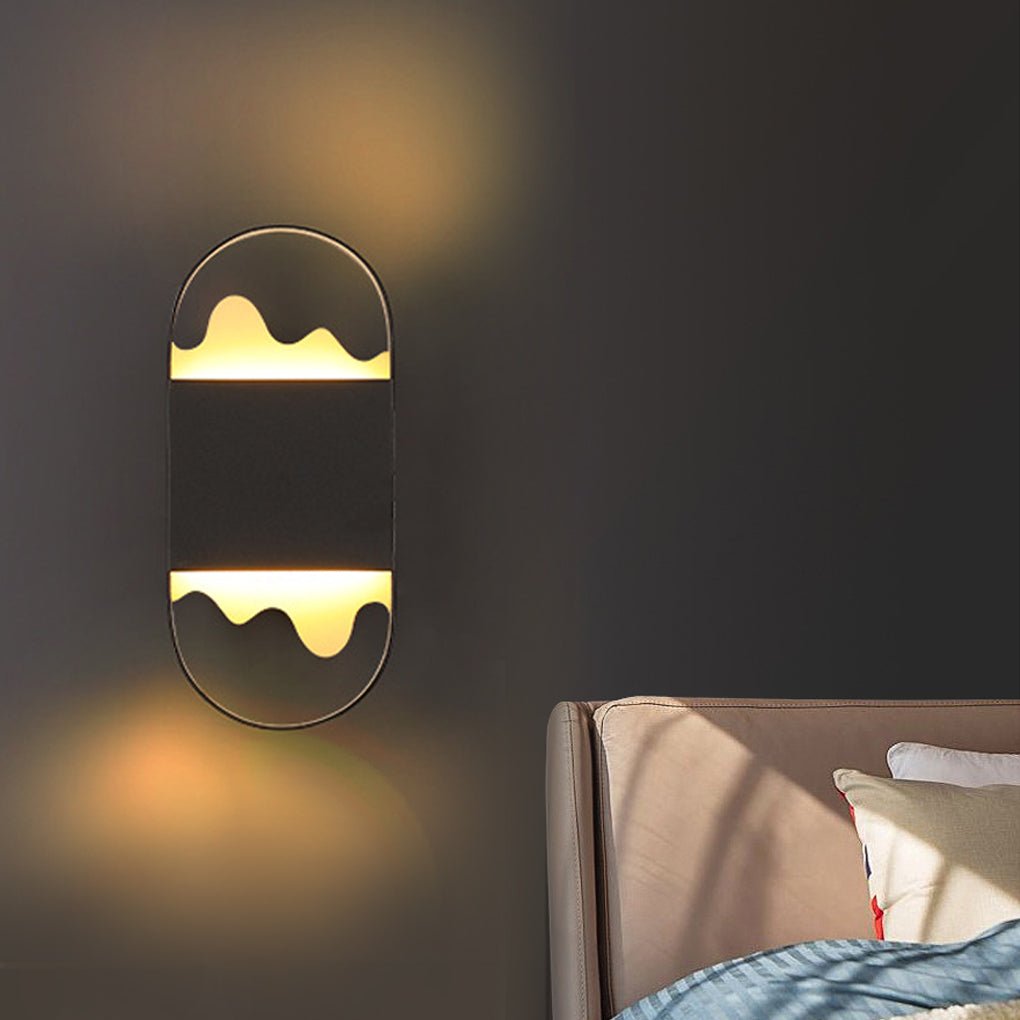Sleek White Modern Minimalist LED Wall Sconce for Hallway Aisle Lighting