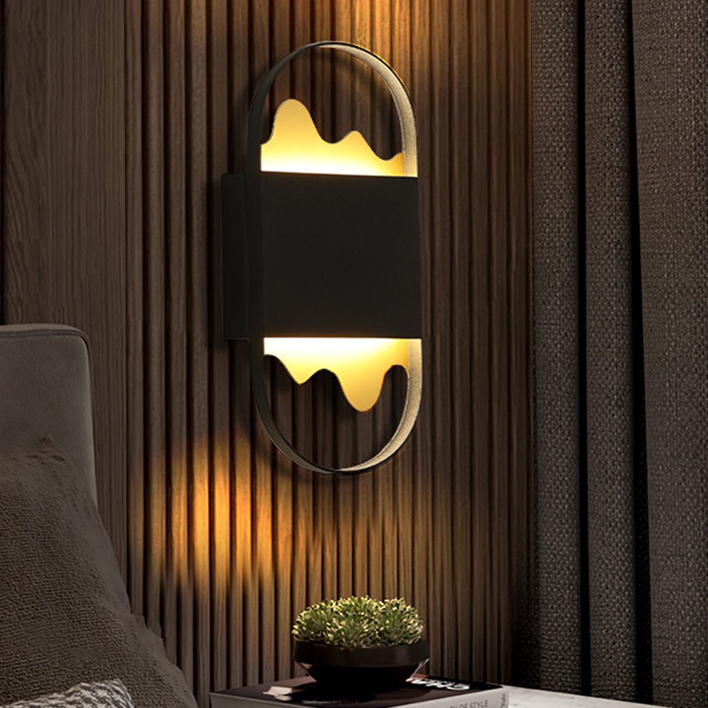 Sleek White Modern Minimalist LED Wall Sconce for Hallway Aisle Lighting