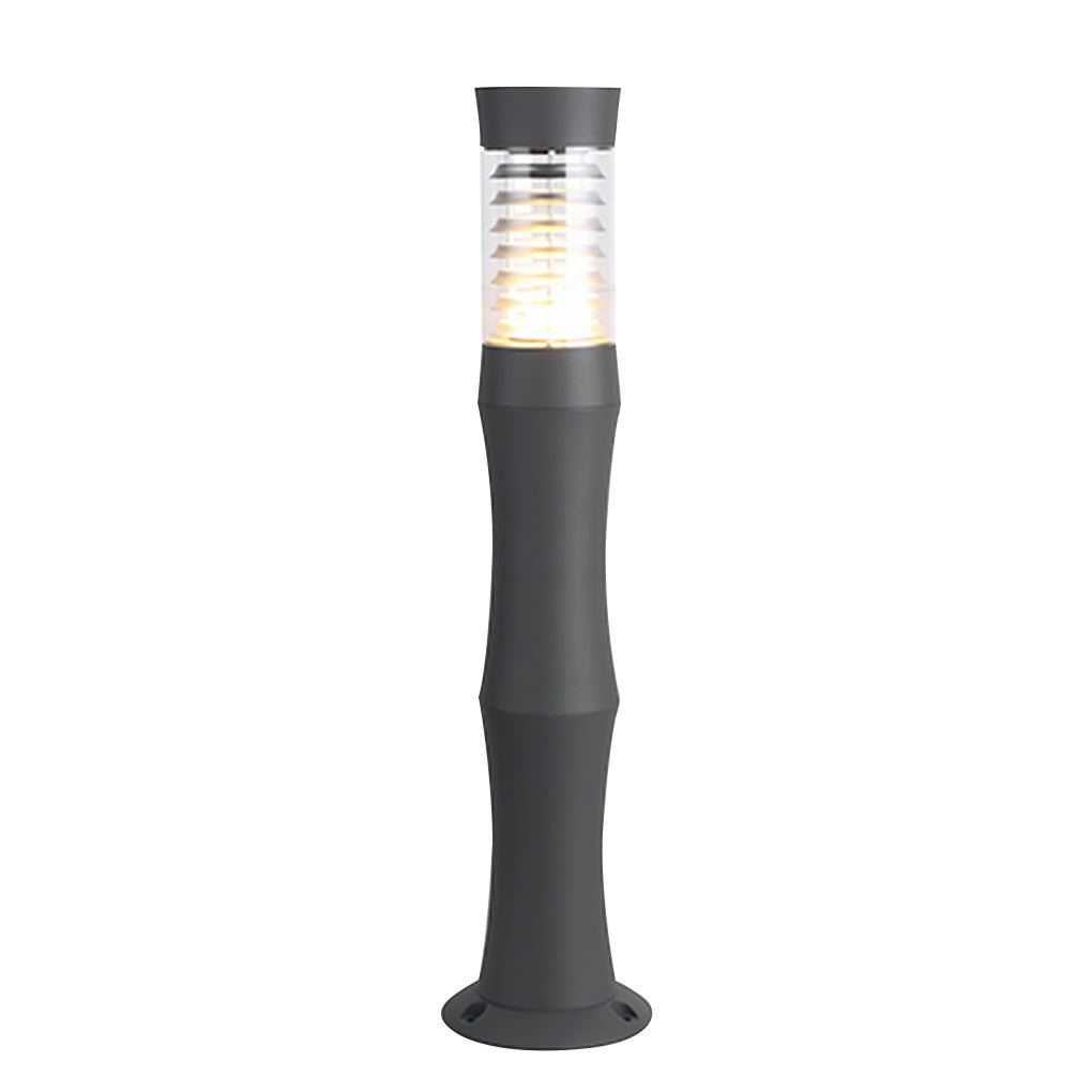 Modern Black Metal Bollard Garden Lights for Outdoor Landscape Lighting