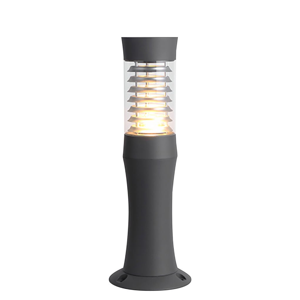 Modern Black Metal Bollard Garden Lights for Outdoor Landscape Lighting