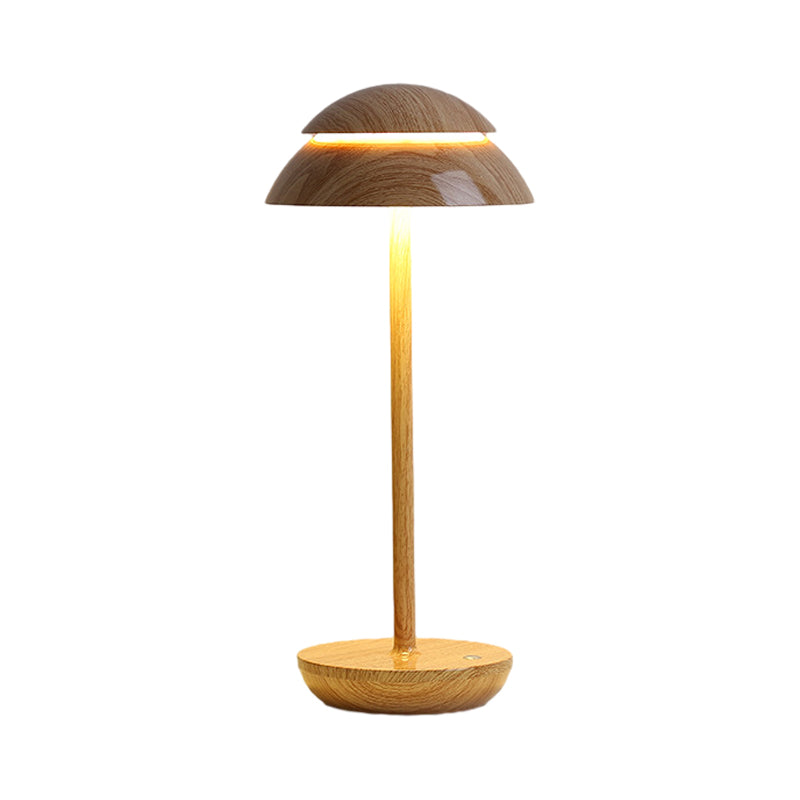 Contemporary White Mushroom LED Table Lamp for Bedroom & Living Room