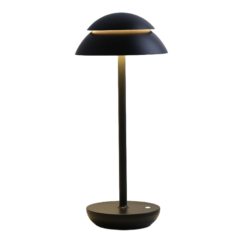 Contemporary White Mushroom LED Table Lamp for Bedroom & Living Room