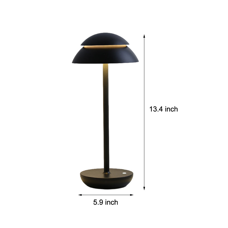Contemporary White Mushroom LED Table Lamp for Bedroom & Living Room
