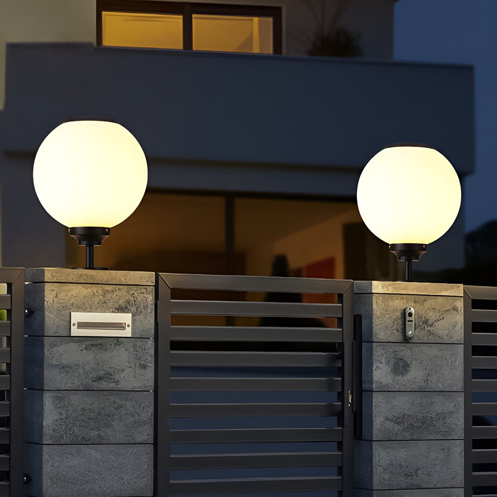 Elegant Waterproof LED Solar Spotlights for Outdoor Gate Pillars